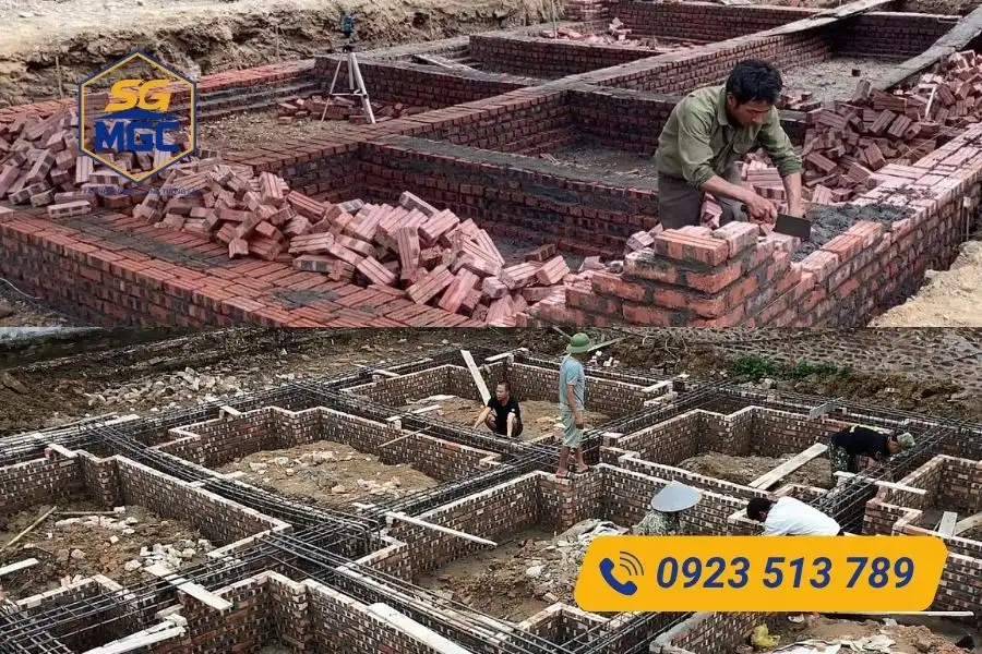 Các loại theo vật liệu kết cấu móng băng