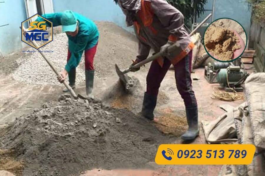 Cát 1.6 dùng trong hạng mục gì?