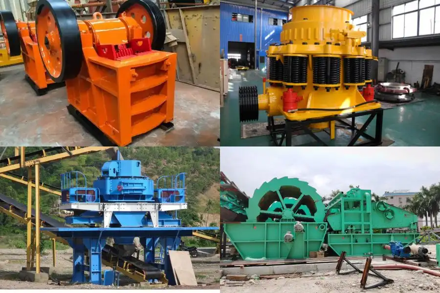 Các loại máy sử dụng trong dây chuyền sản xuất cát nhân tạo