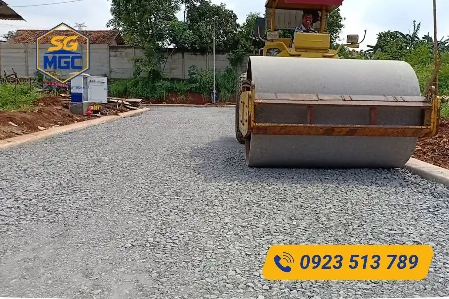 Quy trình thi công nền đá base làm đường