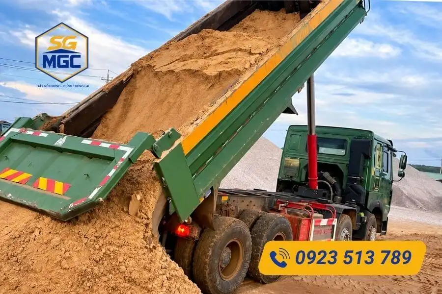 Vận chuyển cát xây dựng quận 1